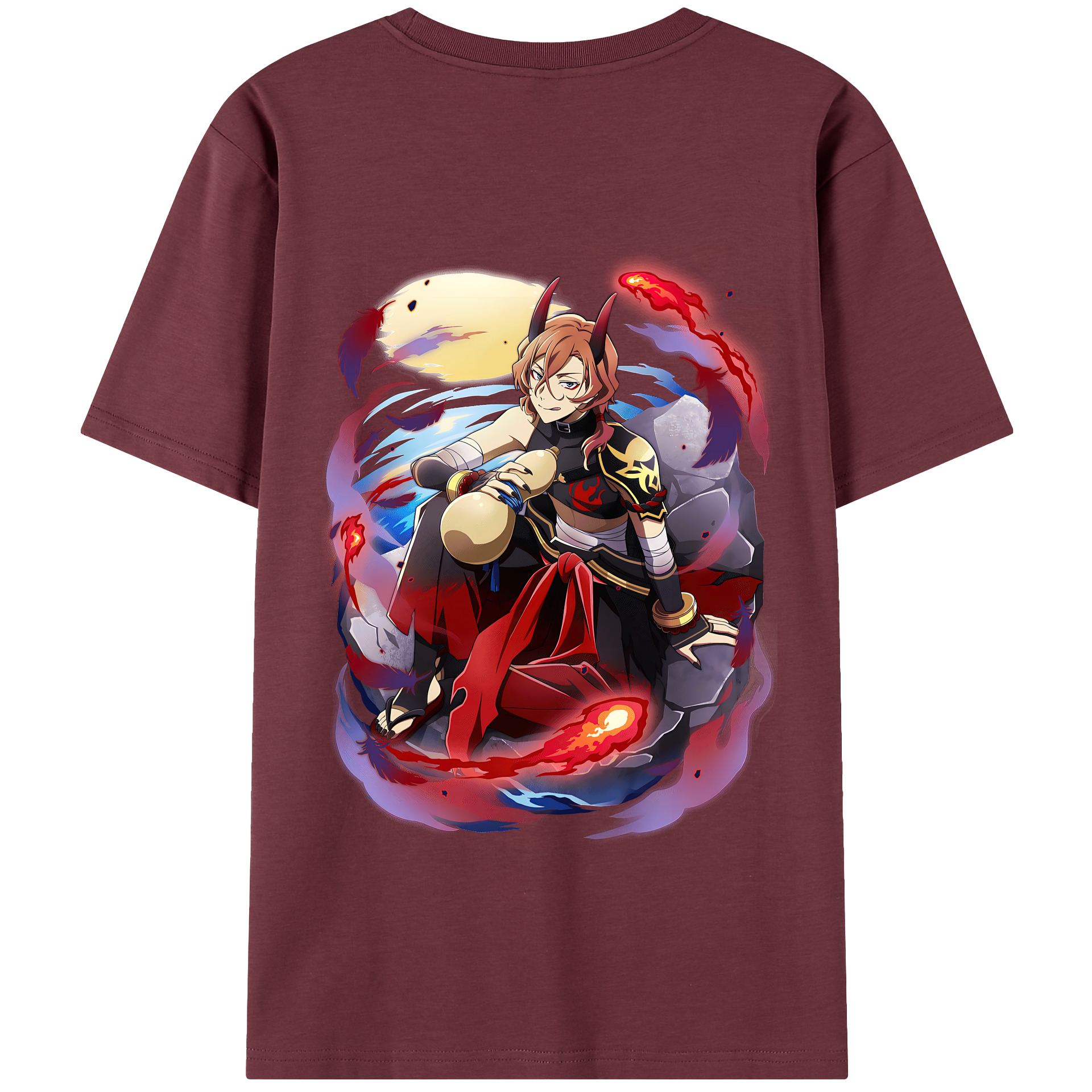 （画像用） 文豪ストレイドッグス Bungo Stray Dogs 綿100％半袖Tシャツ（背面プリント）